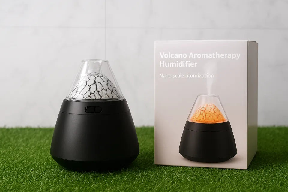 Volcano Aromatherapy Humidifier | Aromatherapy Humidifier For Home & Office | Humidifier with Ambient Lightning