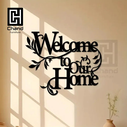 Brand Home Decor Welcome To Our Home Wall Sign & Wooden 6 Birds wall art & Flower Vase & Butterflys & More Wooden Arts My Store