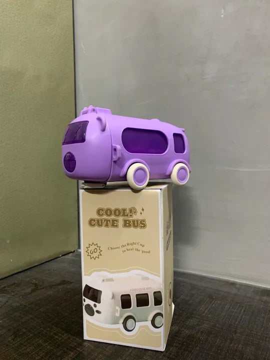 Bus Water Bottle – Cute & Durable Kids Bottle with Strap | THE URBAN MART