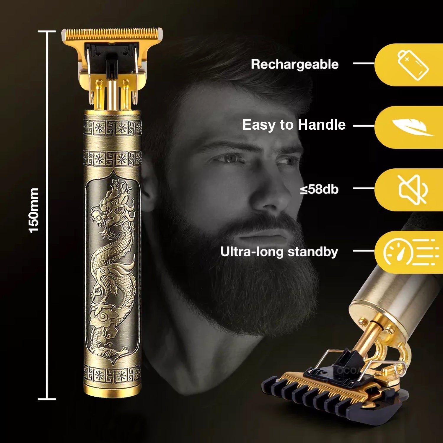 T9 Vintage Hair Trimmer For Men TheUrbanMart