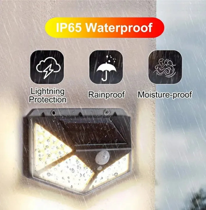 LED Solar Wall Lamp by THE URBAN MART – Outdoor Waterproof Security Light