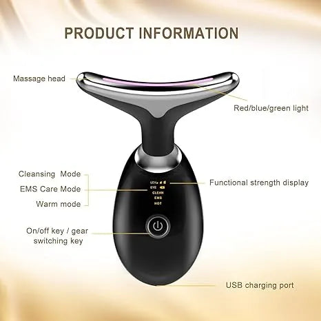 Digital Face & Neck Massager – Skin Tightening & Relaxation Device | THE URBAN MART