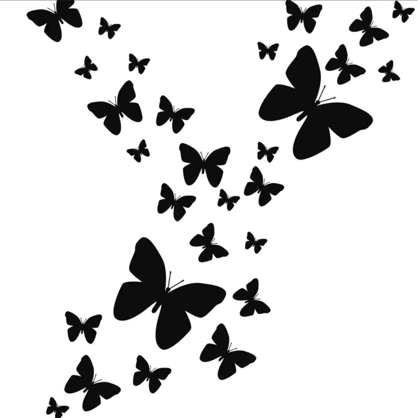 Pack of 30 Wooden Butterflies for Your Bedroom Wall Decoration TheUrbanMart