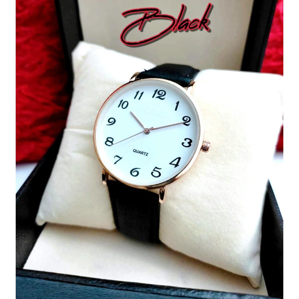 Men Casuals Fashion Watch Quartz Watches Genuine Leather Strap Business Wristwatches Watches for Boys & Men My Store