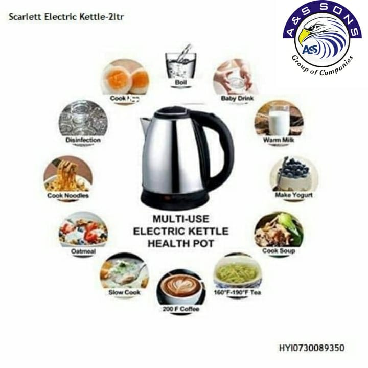 Philip Electric Kettle (2.0 Litre) Hot Water Kettle Elegant Design Premium Quality Tea Coffee Warmer with Automatic Switch Function TheUrbanMart