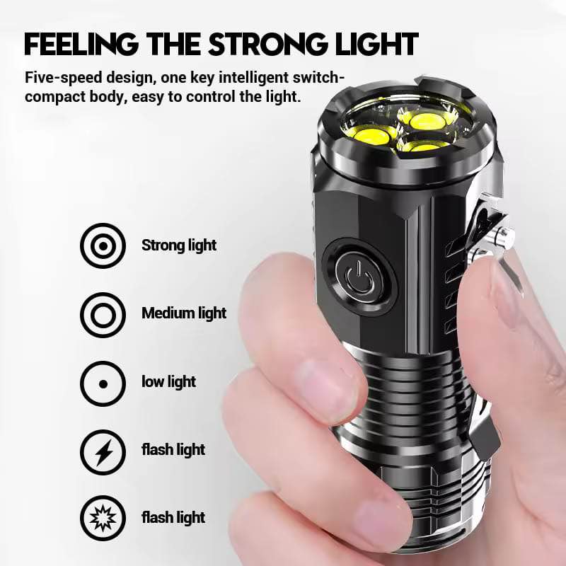 3D Mini Flash Light – Ultra Bright, Portable & Durable Pocket Torch
