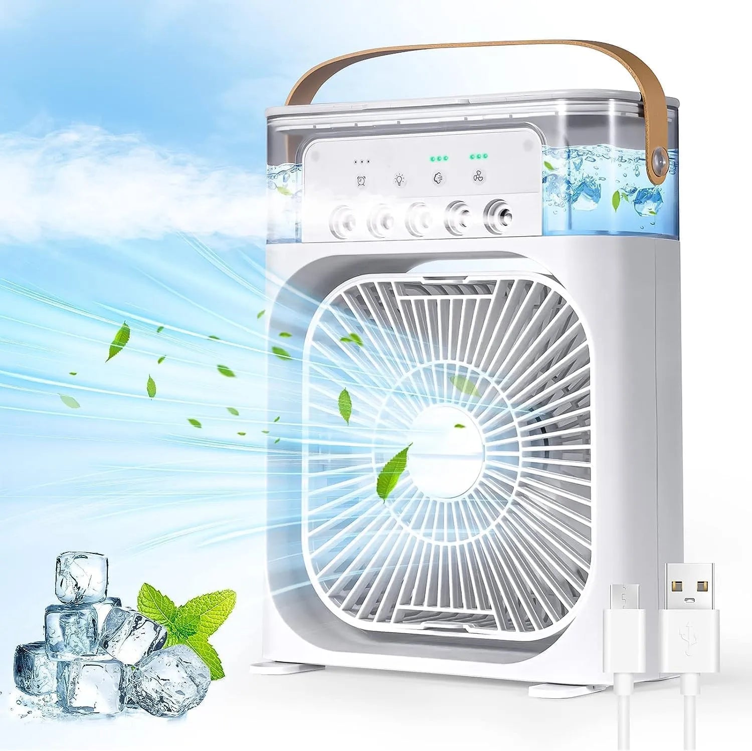 Portable Air Conditioner Fan,900ML Personal Air Conditioner with Ice Tray TheUrbanMart