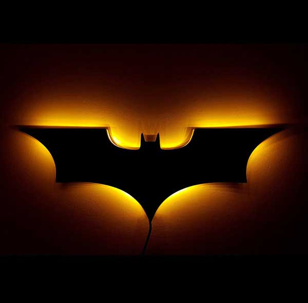 3D Batman LED Wall Lamp TheUrbanMart
