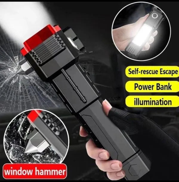 LED 3W Torch 2-in-1 Flashlight – 3000mAh Rechargeable, Ultra-Bright & Durable | THE URBAN MART