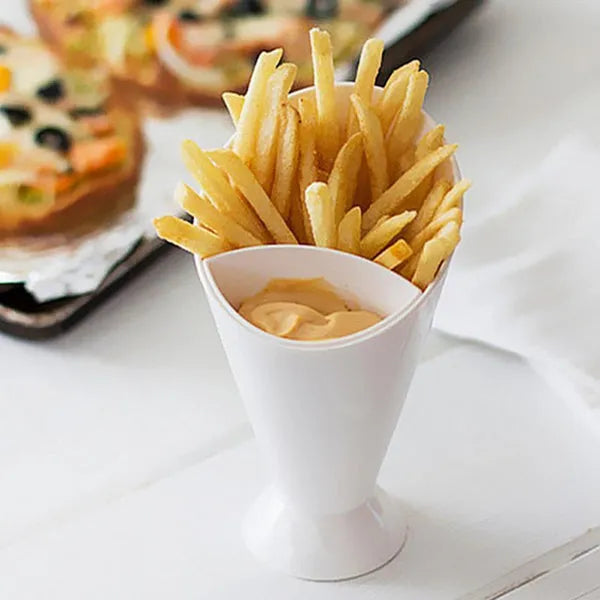 Fries & Dips Cup Holder – Snack Cup with Sauce Compartment | THE URBAN MART