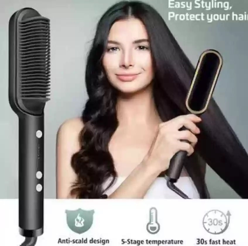 Electric Professional Hair Straightening Brush For Girls TheUrbanMart