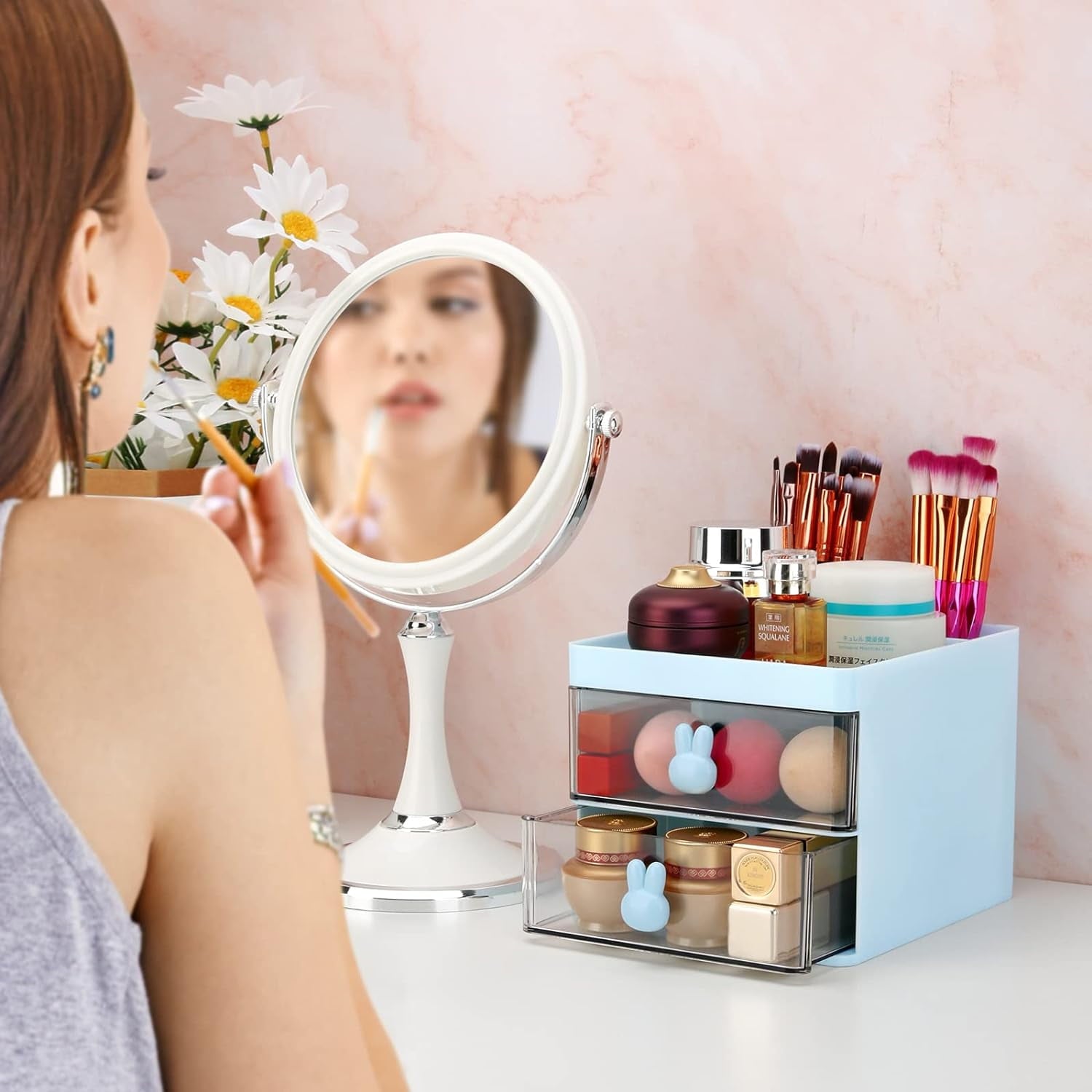 Rabbit Desk Organizer by THE URBAN MART – Cute Pen Holder & Stationery Organizer