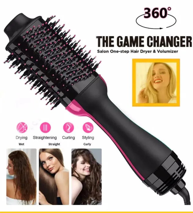3 in 1 Hair Styler & Brush by THE URBAN MART – Hair Dryer, Straightener & Volumizer