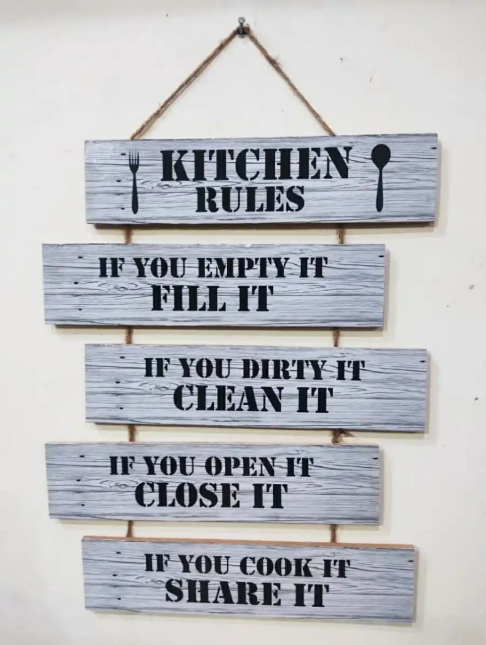 Wall Hanging Motivational Quotes Wooden Home Decoration My Store