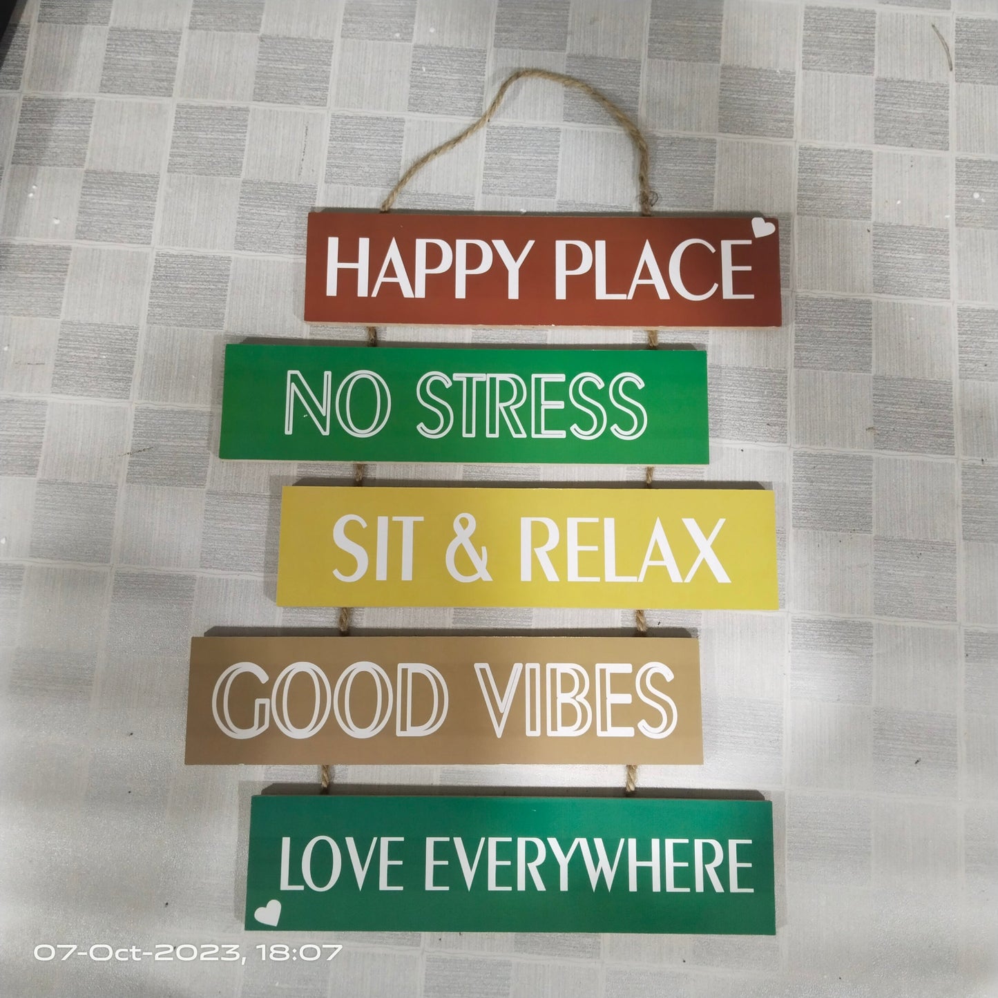Wall Hanging Motivational Quotes Wooden Home Decoration My Store