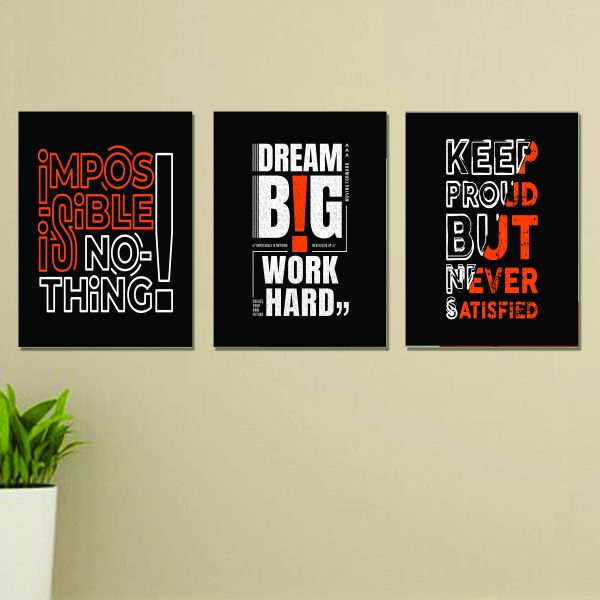 Set Of 3 Wall Art Wooden Phototile Frames For Wall Decor TheUrbanMart