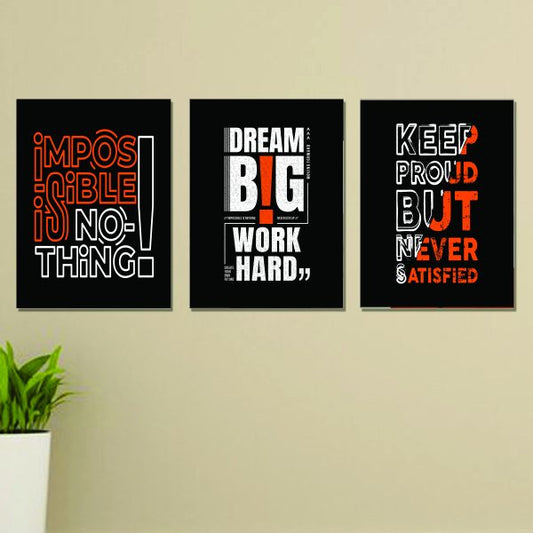 Set Of 3 Wall Art Wooden Phototile Frames For Wall Decor TheUrbanMart